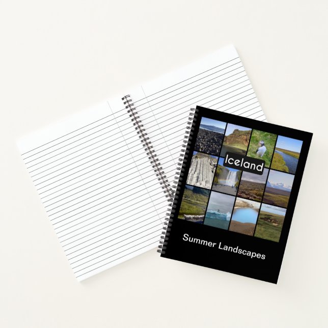 Cuaderno Paisaje de verano de Islandia (Interior)