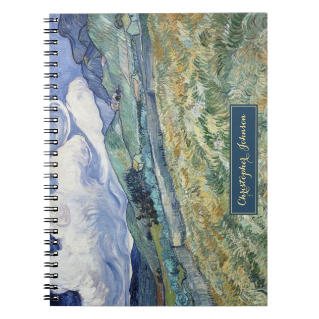 Cuaderno Paisaje de Vincent Van Gogh Arte Antiguo Monograma (Frente)