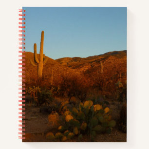 Cuaderno Paisaje del desierto de Saguaro Sunset I Arizona