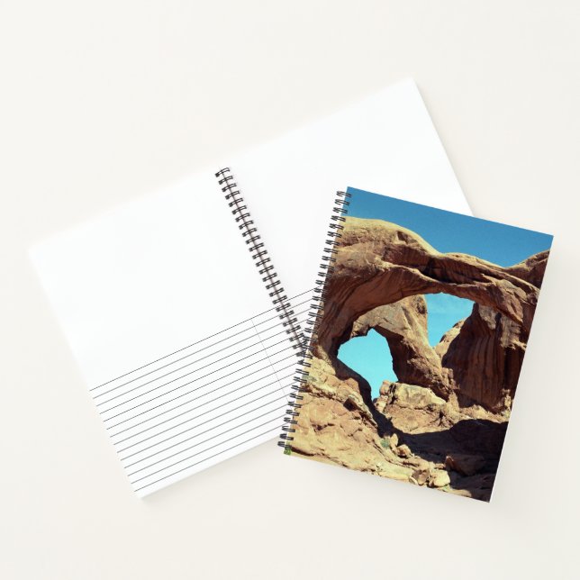 Cuaderno Paisaje del desierto de Utah en doble arco (Interior)