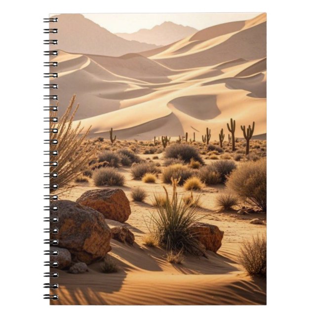 Cuaderno Paisaje desierto al atardecer (Frente)