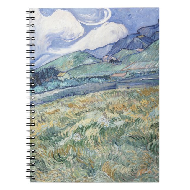 Cuaderno Paisaje detrás de Saint-Paul Vincent van Gogh (Frente)