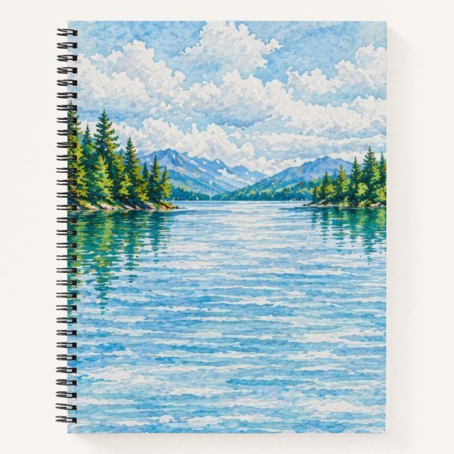 Cuaderno Paisaje forestal del lago de montaña (Anverso)