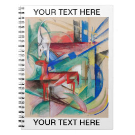 Cuaderno Paisaje Franz Marc con animales personalizados