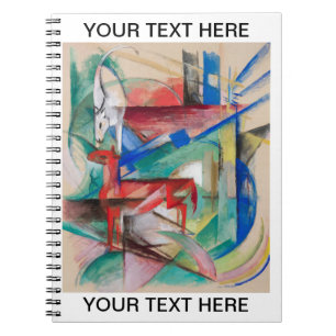 Cuaderno Paisaje Franz Marc con animales personalizados