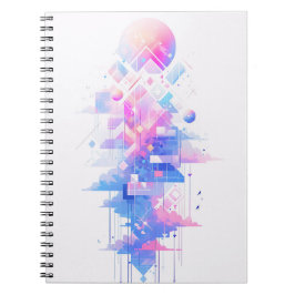 Cuaderno Paisaje geométrico soñador del cielo