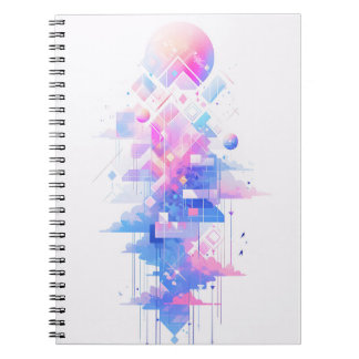 Cuaderno Paisaje geométrico soñador del cielo