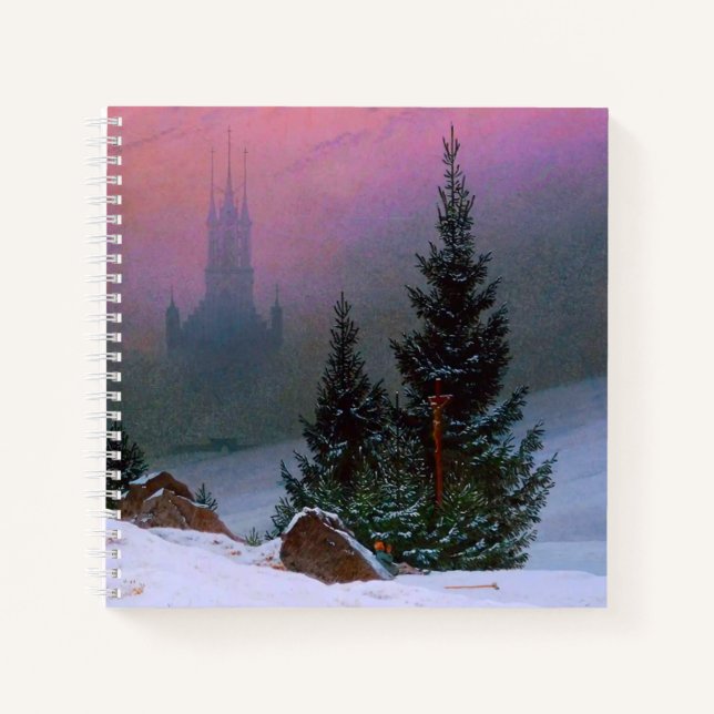 Cuaderno Paisaje invernal Caspar David Friedrich (Anverso)
