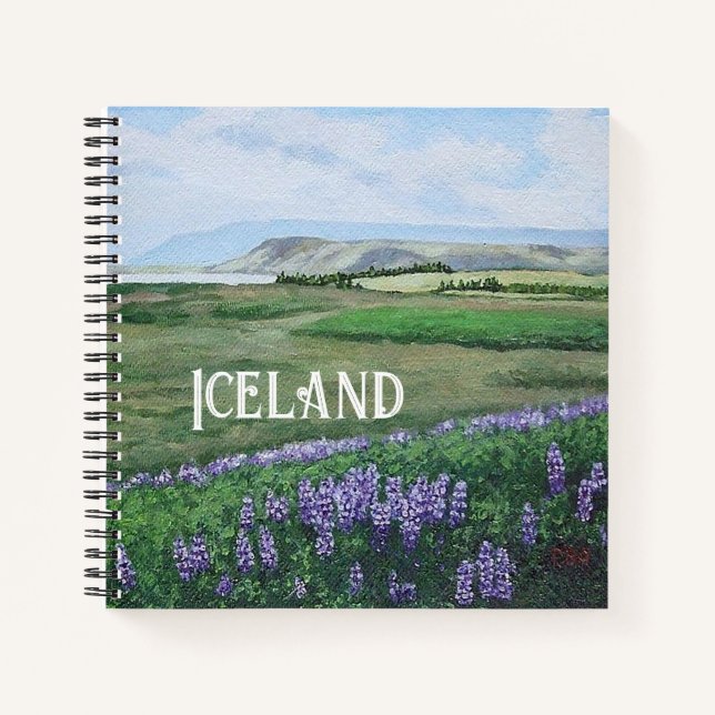 Cuaderno Paisaje islandés por Pola.B.Alex (Anverso)