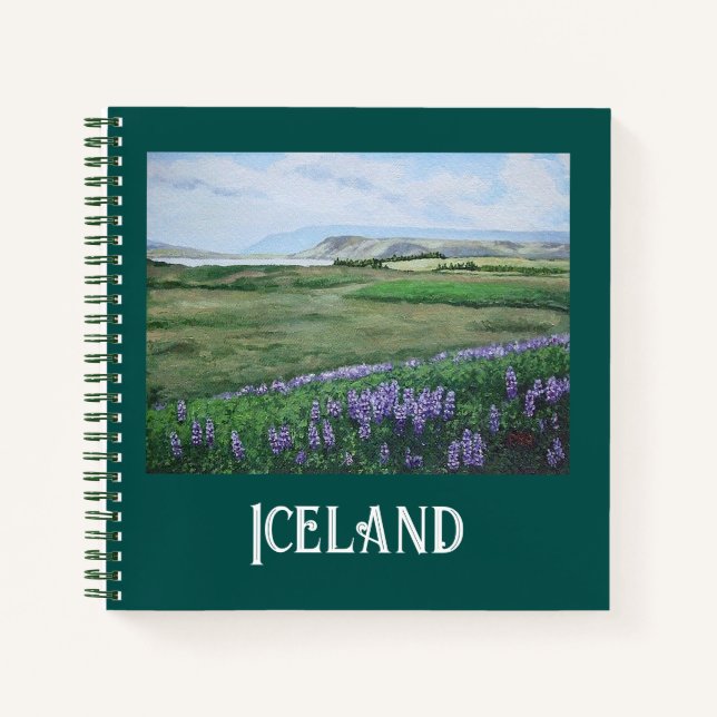 Cuaderno Paisaje islandés por Pola.B.Alex Notebook (Anverso)