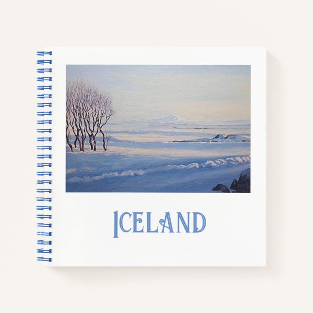 Cuaderno Paisaje islandés por Pola.B.Alex Notebook (Anverso)