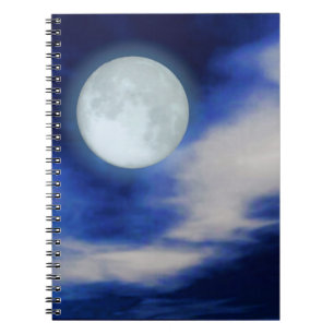Cuaderno Paisaje lunar con nubes lunares