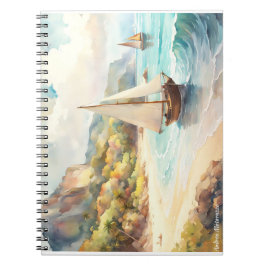 Cuaderno Paisaje marítimo y velero