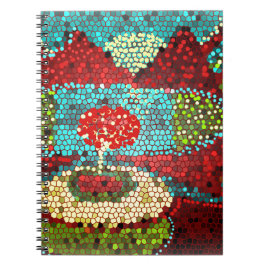 Cuaderno Paisaje mosaico colorido
