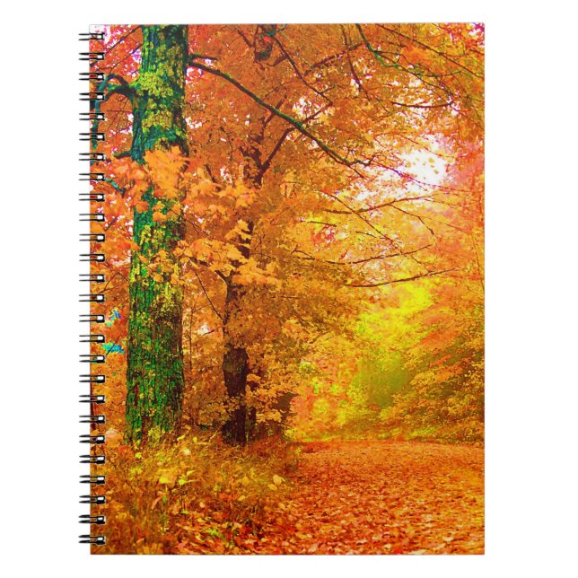 Cuaderno Paisaje natural del otoño de Vermont (Frente)