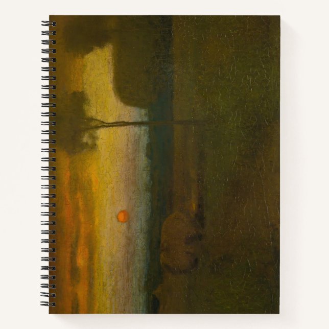 Cuaderno Paisaje nocturno de George Inness (1889) (Anverso)