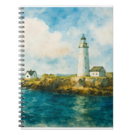 Cuaderno Paisaje oceánico costero - Blue Sky & Rocky Shore