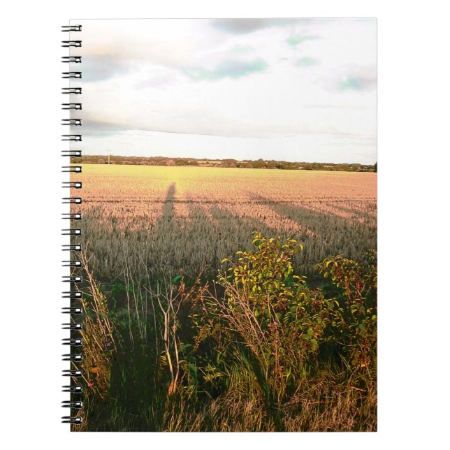 Cuaderno Paisaje otoñal con colores rústicos arte fotográfi (Frente)