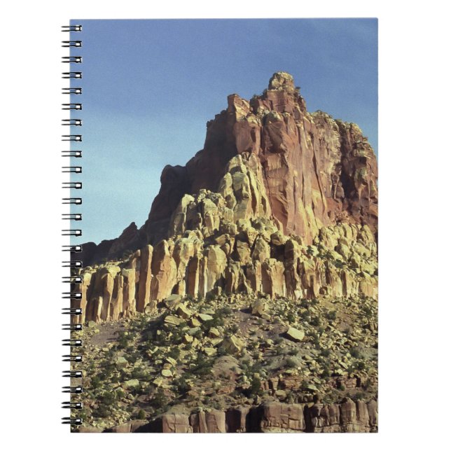 Cuaderno Paisaje panorámico de la montaña de la roca del de (Frente)