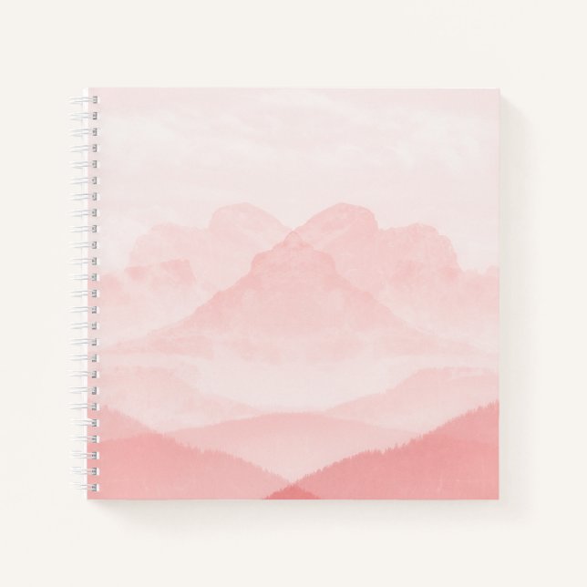 Cuaderno Paisaje romántico rosado (Anverso)