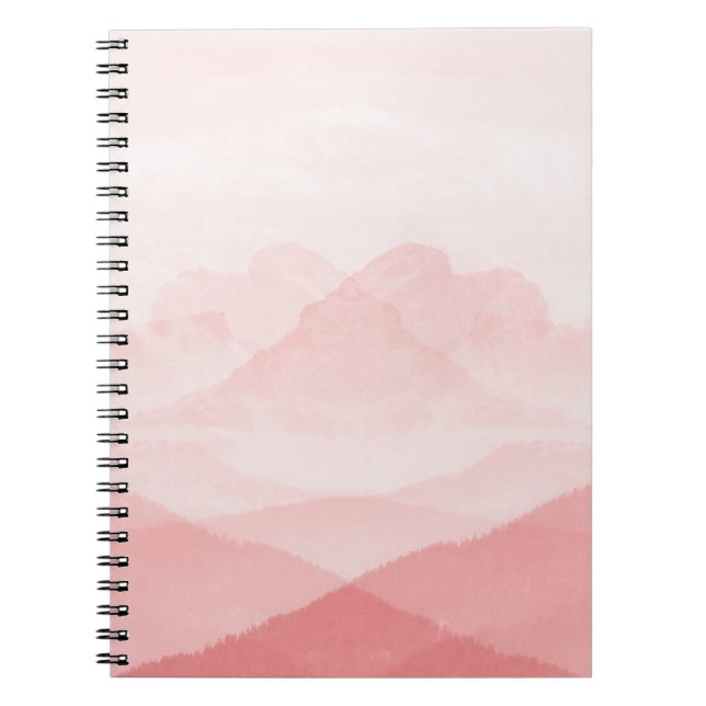 Cuaderno Paisaje romántico rosado (Frente)