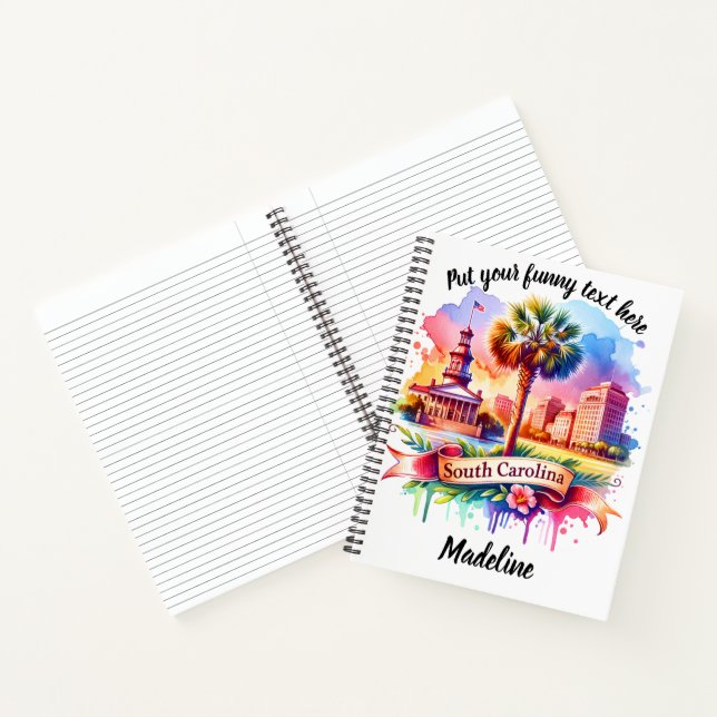 Cuaderno Paisaje SC con palmera y horizonte (Interior)