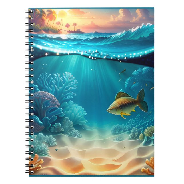 Cuaderno Paisaje Subacuático Tropical (Frente)