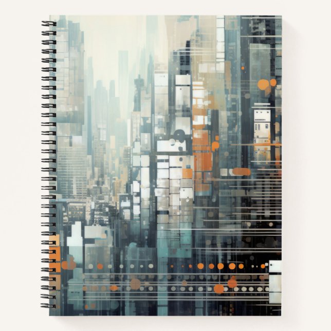 Cuaderno Paisaje urbano Art Decó Paint Mosaic (Anverso)