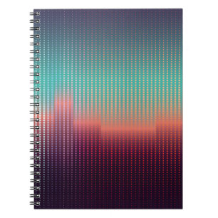 Cuaderno Paisaje urbano digital, cuadrados coloridos.