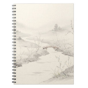Cuaderno Paisajes brumosos japoneses Sumi-e