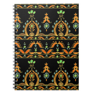 Cuaderno Paisley Bohemian Kashmir Diseño Textil