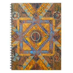 Cuaderno Paisley floral india: Medallón étnico.