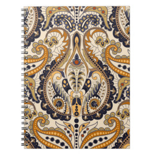 Cuaderno Paisley Floral: Un diseño colorido y sin inconveni
