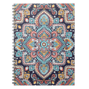 Cuaderno Paisley indio: Patrón de Mandala étnica