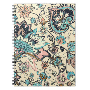 Cuaderno Paisley Oriental: Elegancia Textil Estilizada.