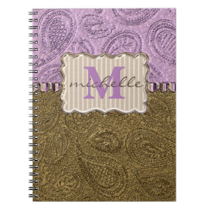 Cuaderno Paisley Pattern Monogram