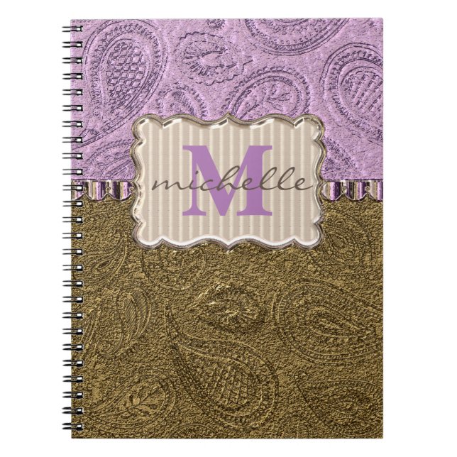 Cuaderno Paisley Pattern Monogram (Frente)