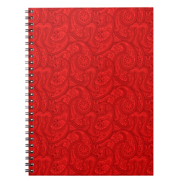 Cuaderno Paisley Rojo (Frente)