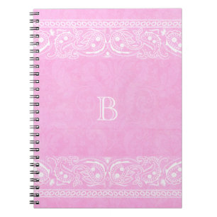 Cuaderno Paisley Rústico Rosa País Occidental Simple Chic