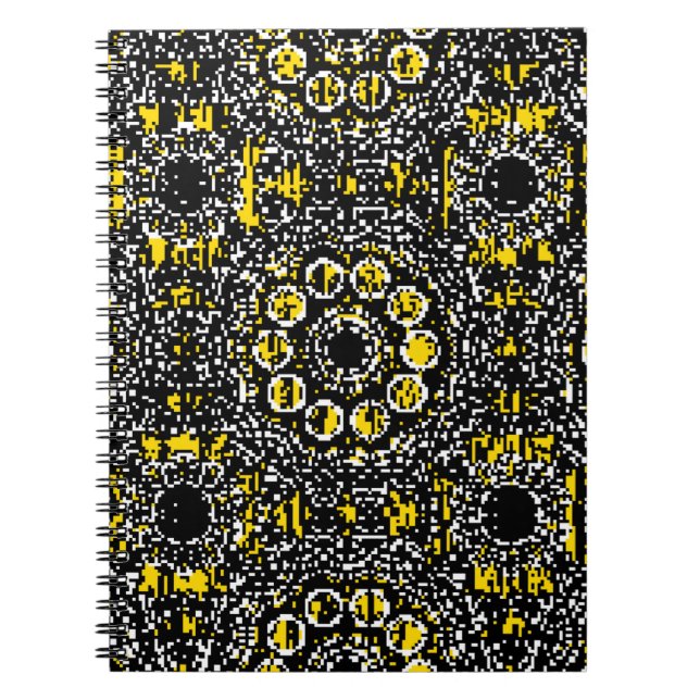 Cuaderno Paisleys elegante estampado floral (Frente)