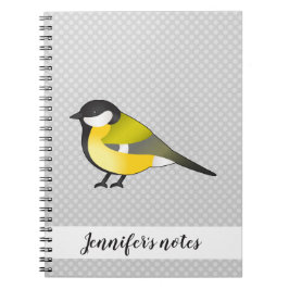 Cuaderno Pajarito Amarillo Salvaje & Título Personalizado