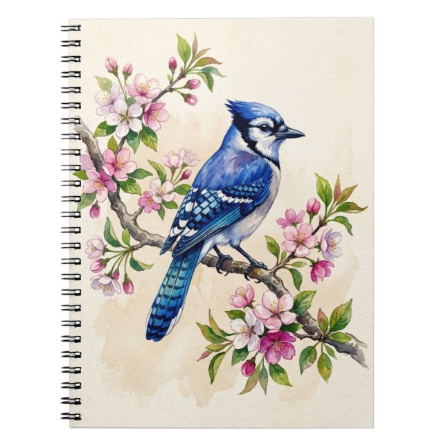 Cuaderno Pájaro Arrendajo Azul (Frente)