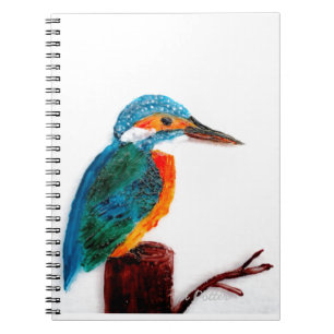 Cuaderno Pájaro colorido del martín pescador