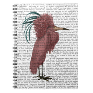 Cuaderno Pájaro Creste Marsala