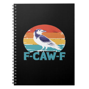 Cuaderno Pájaro Cuervo Estilo Estético Divertido Amante del