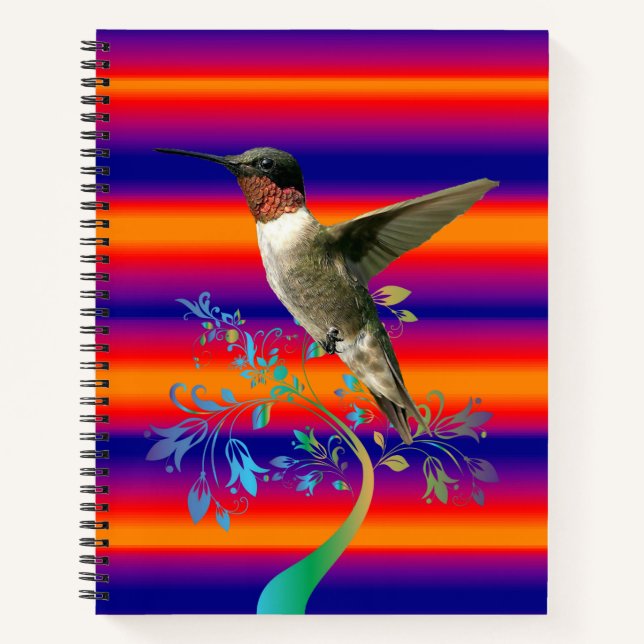Cuaderno Pájaro de bloc de notas espiral (Anverso)