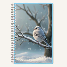 Cuaderno pájaro de serenidad de invierno
