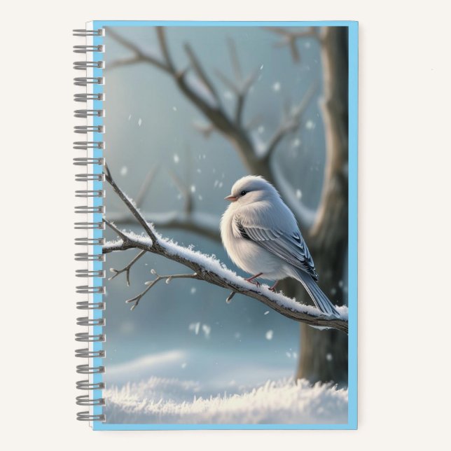 Cuaderno pájaro de serenidad de invierno (Anverso)