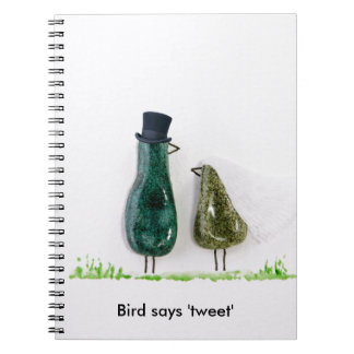 Cuaderno Pájaro dice 'pío'