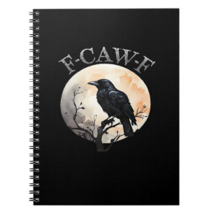 Cuaderno Pájaro Divertido Luna Estilo Mínimo Limpio